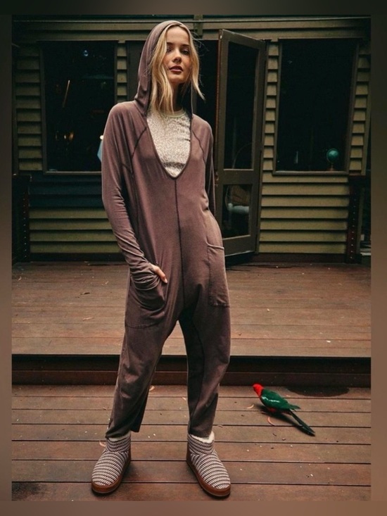 Free People Pants - Free People Hot Shot Expresso Onsie Sz XS